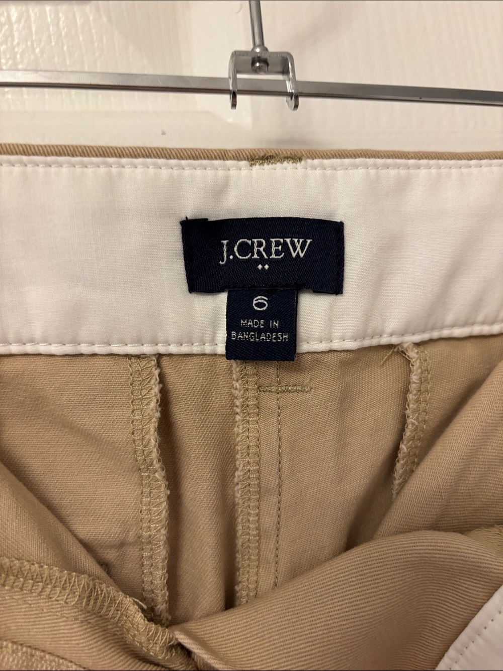 J. Crew Tan Cotton Chino Shorts NWOT - Picture 3 of 3